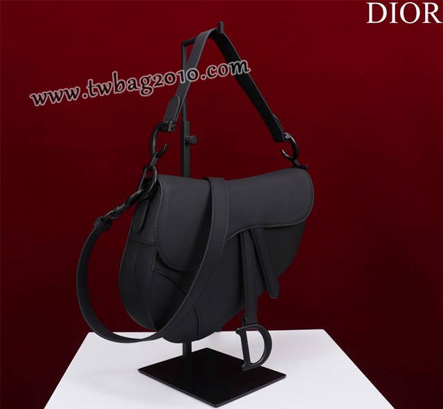 Dior专柜新款迪奥高仿原单长肩带大小号牛皮马鞍包手拎斜挎包 djfk1773